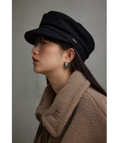 AZUL by moussy(アズールバイマウジー)の「ウールライクキャスケット(キャスケット・レディース・ブラック/グレイッシュベージュ・FREE)」の10枚目の写真