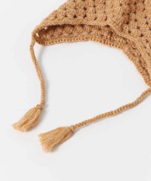 URBAN RESEARCH DOORS(アーバンリサーチドアーズ)の「耳付き柄編みニット帽(KIDS)(ニットキャップ/ビーニー・キッズ・オフホワイト/オレンジ系その他・ONE)」の12枚目の写真