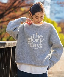 GLOBAL WORK | フワフワHugmeロゴプルオーバー/906726(ニット/セーター)