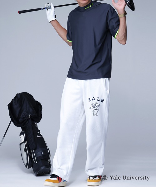 antiqua(アンティカ)の「YALE ロゴプリントパンツ(その他パンツ・レディース・ネイビー/ブラック/オフホワイト・M/S/L)」の6枚目の写真