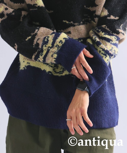 antiqua(アンティカ)の「風景画デザインニット(ニット/セーター・レディース・グレー系その他/ブラック系その他・FREE)」の20枚目の写真