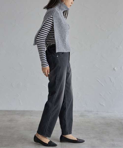 each（イーチ）の「ハーフジップベスト（ベスト・レディース・グレー/ベージュ/ブラック/ホワイト・FREE）」の10枚目の写真