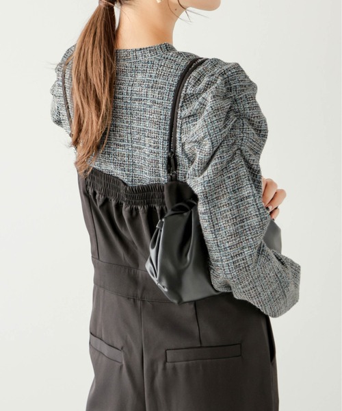 セール】パフスリーブツイードプルオーバー（Tシャツ/カットソー）｜La