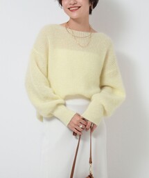 NOLLEY’S Sophi | キッドモヘヤ混片畦プルオーバーニット(ニット/セーター)