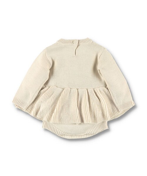 BRANSHES（ブランシェス）の「【ベビー/あったかニット】ケーブル編みニット長袖カバーオール（ロンパース・キッズ・ネイビー/アイボリー・80/70）」の15枚目の写真