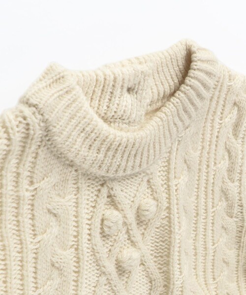 BRANSHES（ブランシェス）の「【ベビー/あったかニット】ケーブル編みニット長袖カバーオール（ロンパース・キッズ・ネイビー/アイボリー・80/70）」の16枚目の写真