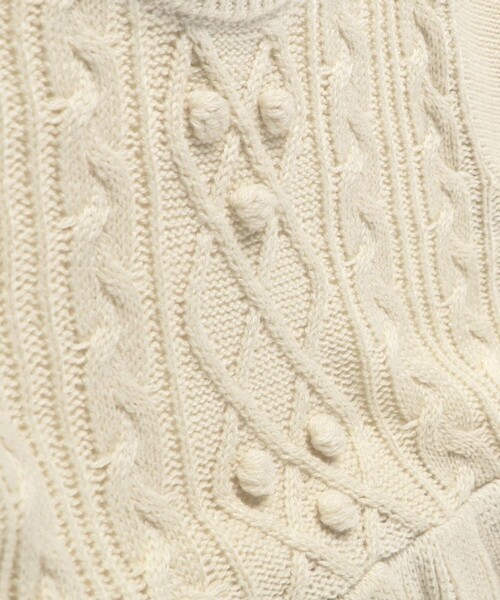 BRANSHES（ブランシェス）の「【ベビー/あったかニット】ケーブル編みニット長袖カバーオール（ロンパース・キッズ・ネイビー/アイボリー・80/70）」の17枚目の写真