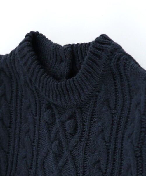 BRANSHES（ブランシェス）の「【ベビー/あったかニット】ケーブル編みニット長袖カバーオール（ロンパース・キッズ・ネイビー/アイボリー・80/70）」の10枚目の写真