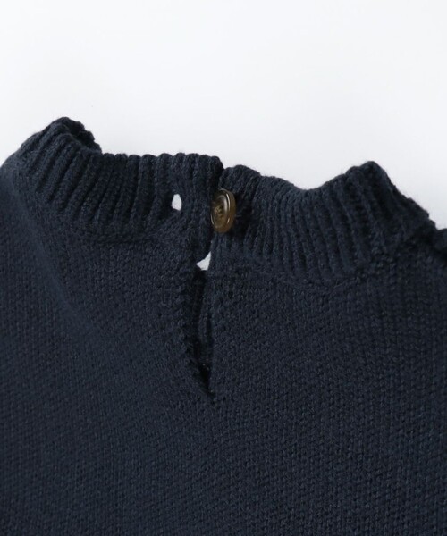 BRANSHES（ブランシェス）の「【ベビー/あったかニット】ケーブル編みニット長袖カバーオール（ロンパース・キッズ・ネイビー/アイボリー・80/70）」の4枚目の写真