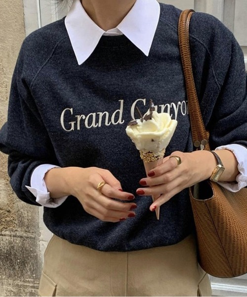 Chick(チック)の「Grand Canyon スウェット(スウェット・レディース・グレー/ネイビー/ピンク・FREE)」の3枚目の写真