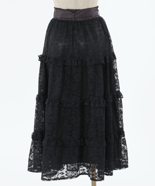 axes femme（アクシーズファム）の「フラワーレースティアード