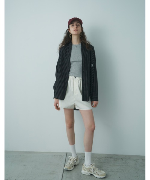 emmi(エミ)の「【emmi atelier】ewcルーズシルエットシャツ(シャツ/ブラウス・レディース・オフホワイト/ピンク/ダークネイビー/SHERBET/ストライプ・FREE)」の5枚目の写真