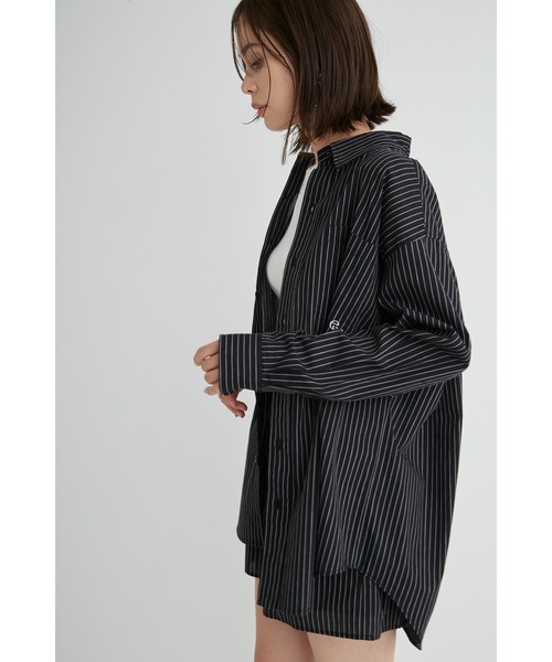 emmi(エミ)の「【emmi atelier】ewcルーズシルエットシャツ(シャツ/ブラウス・レディース・オフホワイト/ピンク/ダークネイビー/SHERBET/ストライプ・FREE)」の13枚目の写真