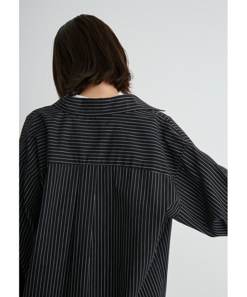 emmi(エミ)の「【emmi atelier】ewcルーズシルエットシャツ(シャツ/ブラウス・レディース・オフホワイト/ピンク/ダークネイビー/SHERBET/ストライプ・FREE)」の14枚目の写真