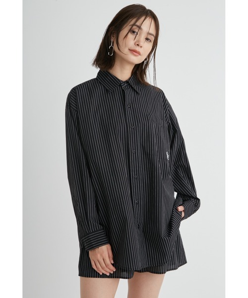 emmi(エミ)の「【emmi atelier】ewcルーズシルエットシャツ(シャツ/ブラウス・レディース・オフホワイト/ピンク/ダークネイビー/SHERBET/ストライプ・FREE)」の11枚目の写真