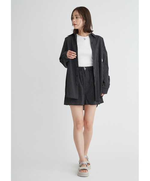 emmi(エミ)の「【emmi atelier】ewcルーズシルエットシャツ(シャツ/ブラウス・レディース・オフホワイト/ピンク/ダークネイビー/SHERBET/ストライプ・FREE)」の19枚目の写真