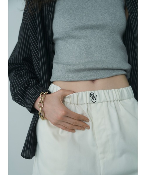 emmi(エミ)の「【emmi atelier】ewcルーズシルエットシャツ(シャツ/ブラウス・レディース・オフホワイト/ピンク/ダークネイビー/SHERBET/ストライプ・FREE)」の8枚目の写真