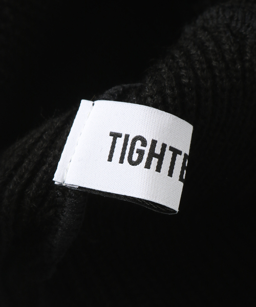 TIGHTBOOTH TAG BEANIE ブラック TAG BEANIE - TIGHTBOOTH® タイトブース オフィシャルウェブサイト