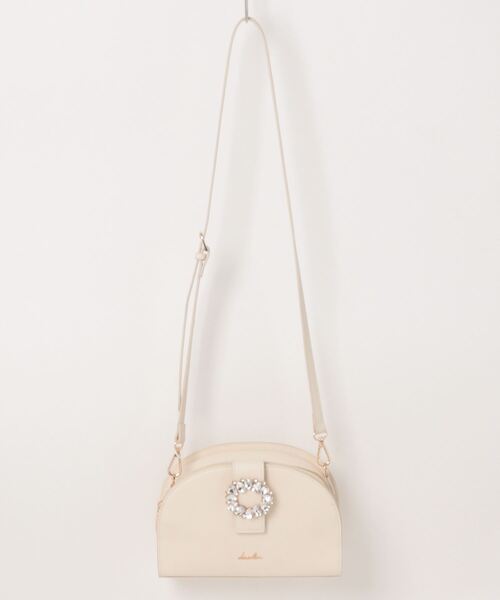 dazzlin（ダズリン）の「dazzlin/ダズリン　ビジューバックル　ベルト　ショルダーバッグ（ショルダーバッグ・レディース・アイボリー/ブラック/ピンク系その他/ベージュ系その他・FREE）」の16枚目の写真