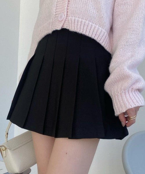 セール】インパン 裏地付き プリーツ ミニスカート（スカート
