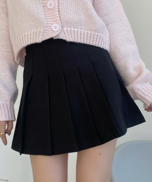 Ada.(エイダ)の「インパン 裏地付き プリーツ ミニスカート(スカート・レディース・グレー/アイボリー/ブラック・S/M/L)」の14枚目の写真