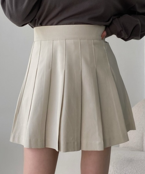 Ada.(エイダ)の「インパン 裏地付き プリーツ ミニスカート(スカート・レディース・グレー/アイボリー/ブラック・S/M/L)」の13枚目の写真