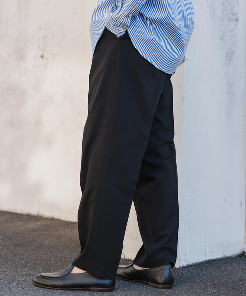 CELLAR DOOR（セラドール）の「【Cellar Door / セラードア】ALFRED リラックス イージーパンツ（スラックス・メンズ・ブラウン系その他/ブラック・46/44/48）」の6枚目の写真