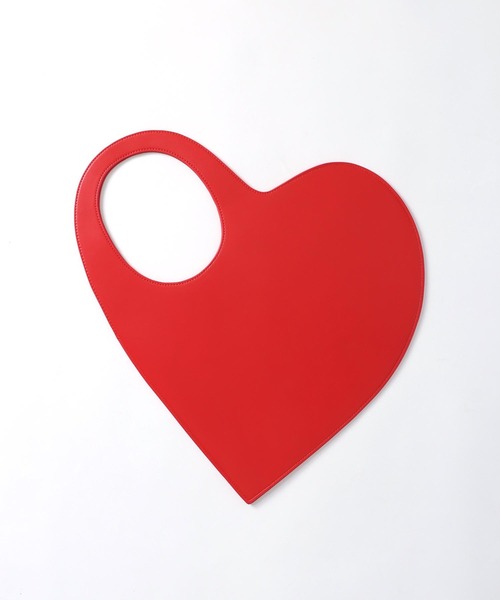 Three Four Time（ｽﾘｰﾌｫｰﾀｲﾑ）の「ハート型くり手BAG（トートバッグ・レディース・ブラック/レッド・FREE）」の4枚目の写真