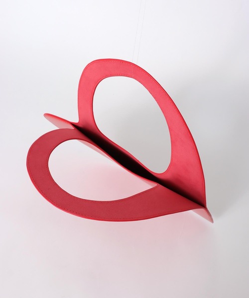 Three Four Time（ｽﾘｰﾌｫｰﾀｲﾑ）の「ハート型くり手BAG（トートバッグ・レディース・ブラック/レッド・FREE）」の6枚目の写真