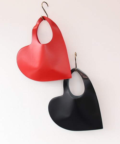 Three Four Time（ｽﾘｰﾌｫｰﾀｲﾑ）の「ハート型くり手BAG（トートバッグ・レディース・ブラック/レッド・FREE）」の10枚目の写真