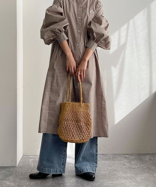 The Bagmati（ザバグマティ）の「【BAGMATI/バグマティ】ラメ混コードラウンドバッグ（ショルダーバッグ・レディース・ブラック/ゴールド・FREE）」の9枚目の写真