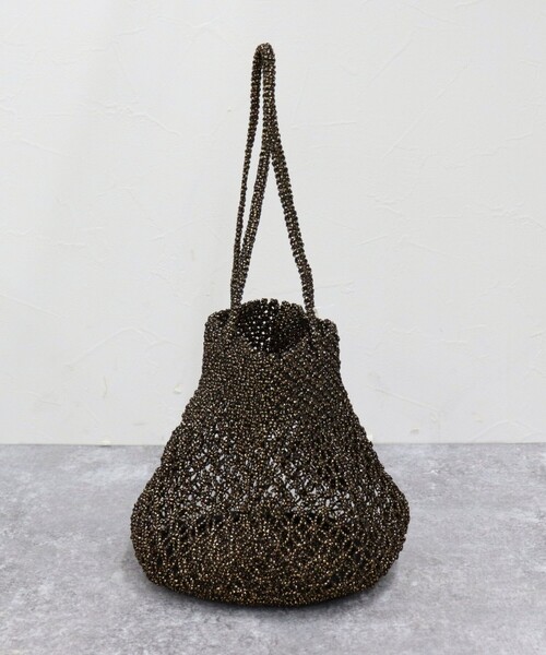 The Bagmati（ザバグマティ）の「【BAGMATI/バグマティ】ラメ混コードラウンドバッグ（ショルダーバッグ・レディース・ブラック/ゴールド・FREE）」の15枚目の写真