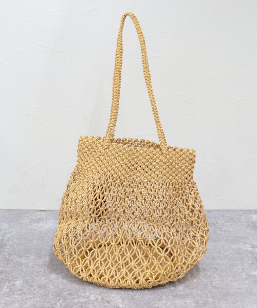 The Bagmati（ザバグマティ）の「【BAGMATI/バグマティ】ラメ混コードラウンドバッグ（ショルダーバッグ・レディース・ブラック/ゴールド・FREE）」の14枚目の写真