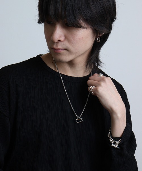 REGIEVO 裾ラウンドロンTネックレス付き（Tシャツ/カットソー）｜REGIEVO（レジエボ）