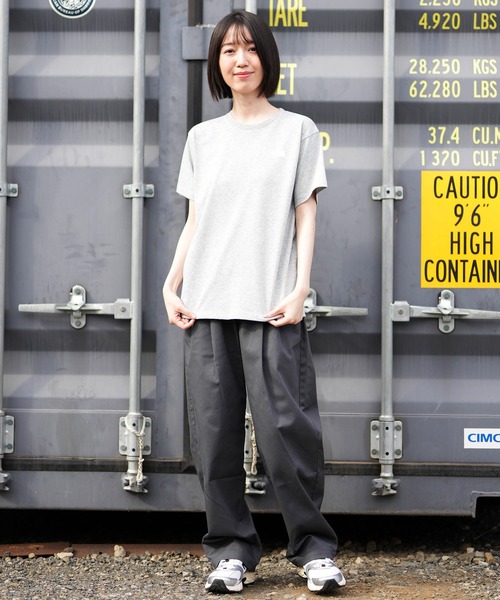 THE NORTH FACE（ザノースフェイス）の「THE NORTH FACE/ザ・ノース・フェイス 半袖 Tシャツ ショートスリーブバンダナスクエアロゴティー NTW32446（Tシャツ/カットソー・レディース・パープル/ホワイト/ブラック/グレイッシュブルー/ローズ/ネイビー/ミックスグレー・S/M/L/XL）」の18枚目の写真