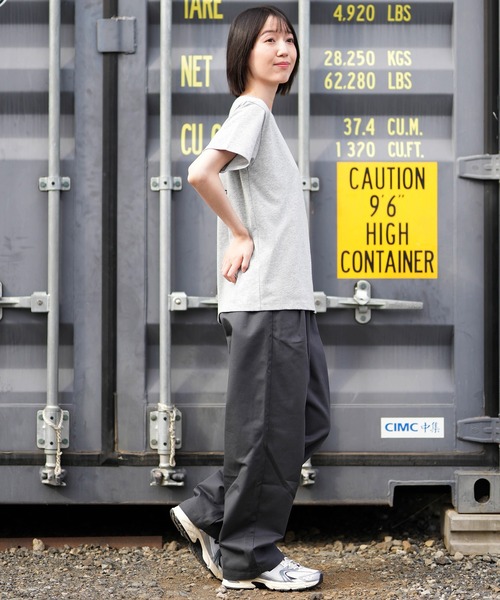 THE NORTH FACE（ザノースフェイス）の「THE NORTH FACE/ザ・ノース・フェイス 半袖 Tシャツ ショートスリーブバンダナスクエアロゴティー NTW32446（Tシャツ/カットソー・レディース・パープル/ホワイト/ブラック/グレイッシュブルー/ローズ/ネイビー/ミックスグレー・S/M/L/XL）」の21枚目の写真