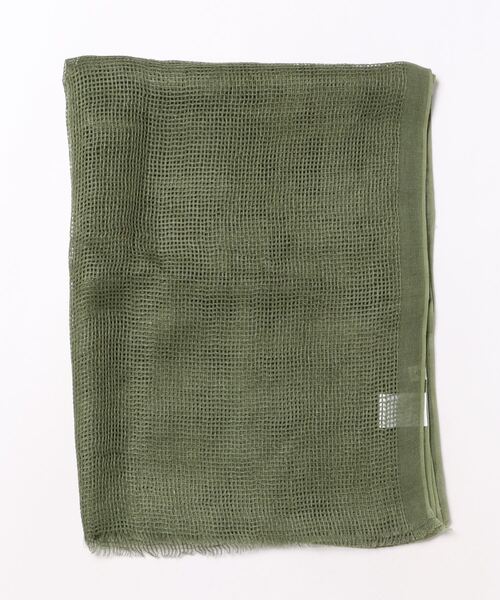 チャイハネ(チャイハネ)の「【チャイハネ】リネダンストール(ストール/ショール・レディース・カーキ/ナチュラル/ネイビー・FREE)」の7枚目の写真