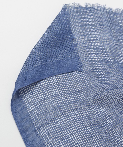 チャイハネ(チャイハネ)の「【チャイハネ】リネダンストール(ストール/ショール・レディース・カーキ/ナチュラル/ネイビー・FREE)」の12枚目の写真