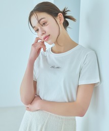 mysty woman | 刺繍ロゴTシャツ　111662(Tシャツ/カットソー)