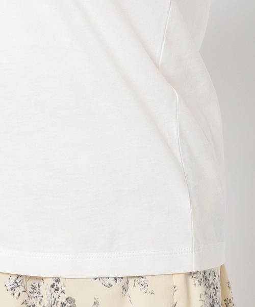 mysty woman（ミスティウーマン）の「刺繍ロゴTシャツ　111662（Tシャツ/カットソー・レディース・オフホワイト/チャコールグレー/ベージュ・FREE）」の14枚目の写真