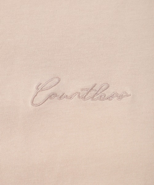 mysty woman（ミスティウーマン）の「刺繍ロゴTシャツ　111662（Tシャツ/カットソー・レディース・オフホワイト/チャコールグレー/ベージュ・FREE）」の16枚目の写真