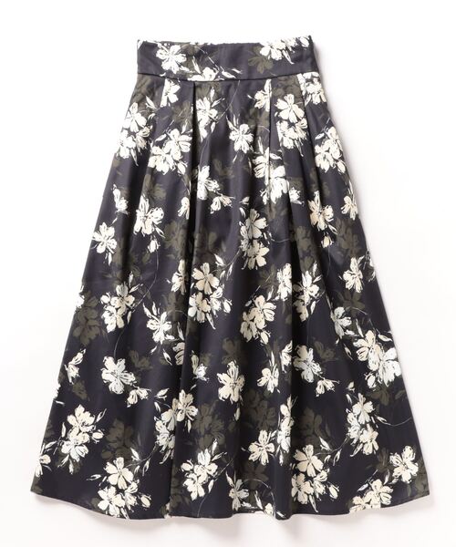 SWINGLE（スウィングル）の「シャドーフラワータックフレアスカート（スカート・レディース・ブラック系その他/グリーン系その他/ベージュ系その他2・SMALL/MEDIUM）」の17枚目の写真