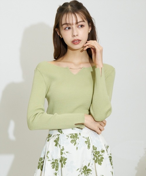 SWINGLE（スウィングル）の「シャドーフラワータックフレアスカート（スカート・レディース・ブラック系その他/グリーン系その他/ベージュ系その他2・SMALL/MEDIUM）」の9枚目の写真