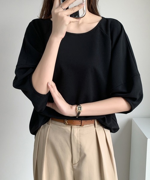 ABITOKYO(アビトーキョー)の「バルーン袖バックリボンブラウス(シャツ/ブラウス・レディース・ブラック/ホワイト/モカ・M/L)」の5枚目の写真