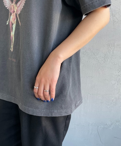 GOOD ROCK SPEED（グッドロックスピード）の「[GOOD ROCK SPEED/グッドロックスピード] 別注 NIRVANA ロックプリントTシャツ（Tシャツ/カットソー・レディース・チャコール・L/XL/F）」の9枚目の写真