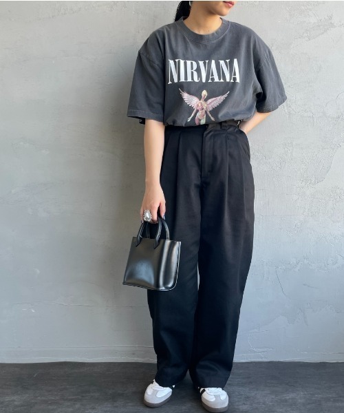 GOOD ROCK SPEED（グッドロックスピード）の「[GOOD ROCK SPEED/グッドロックスピード] 別注 NIRVANA ロックプリントTシャツ（Tシャツ/カットソー・レディース・チャコール・L/XL/F）」の21枚目の写真