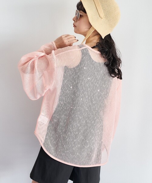 FREAK'S STORE（フリークスストア）の「ラメメッシュ 2WAYトップス（その他トップス・レディース・ブラック/ピンク/キャメル・ﾌﾘ-）」の18枚目の写真