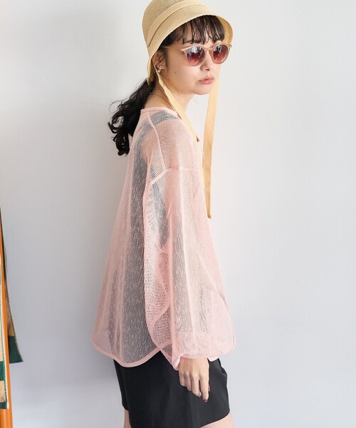 FREAK'S STORE（フリークスストア）の「ラメメッシュ 2WAYトップス（その他トップス・レディース・ブラック/ピンク/キャメル・ﾌﾘ-）」の20枚目の写真