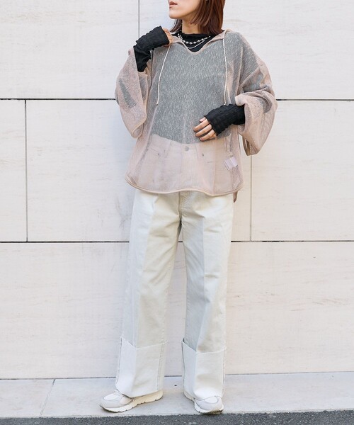 FREAK'S STORE（フリークスストア）の「ラメメッシュ 2WAYトップス（その他トップス・レディース・ブラック/ピンク/キャメル・ﾌﾘ-）」の9枚目の写真