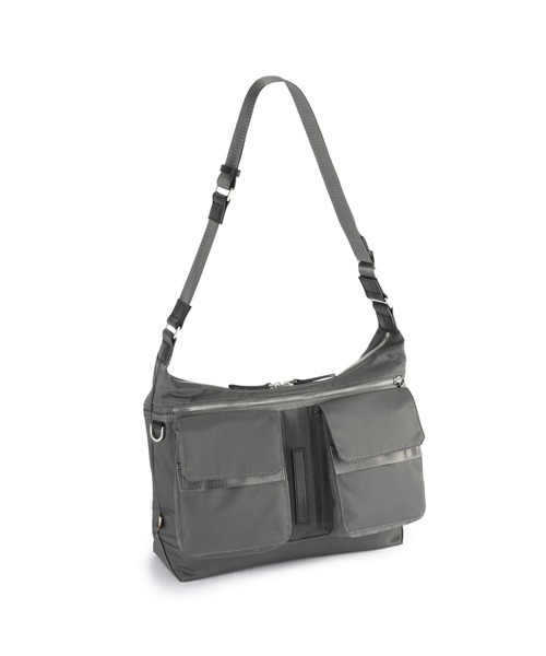 Orobianco(オロビアンコ)の「Orobianco/オロビアンコ ショルダーバッグ タッティカ A4サイズ収納(ショルダーバッグ・メンズ・ブラック/ダークグレー・FREE)」の2枚目の写真